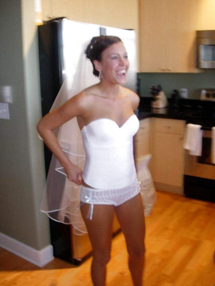 Cheating brides in pantyhose