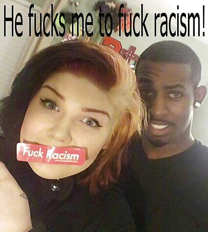 Black bitch fucked by racist porn