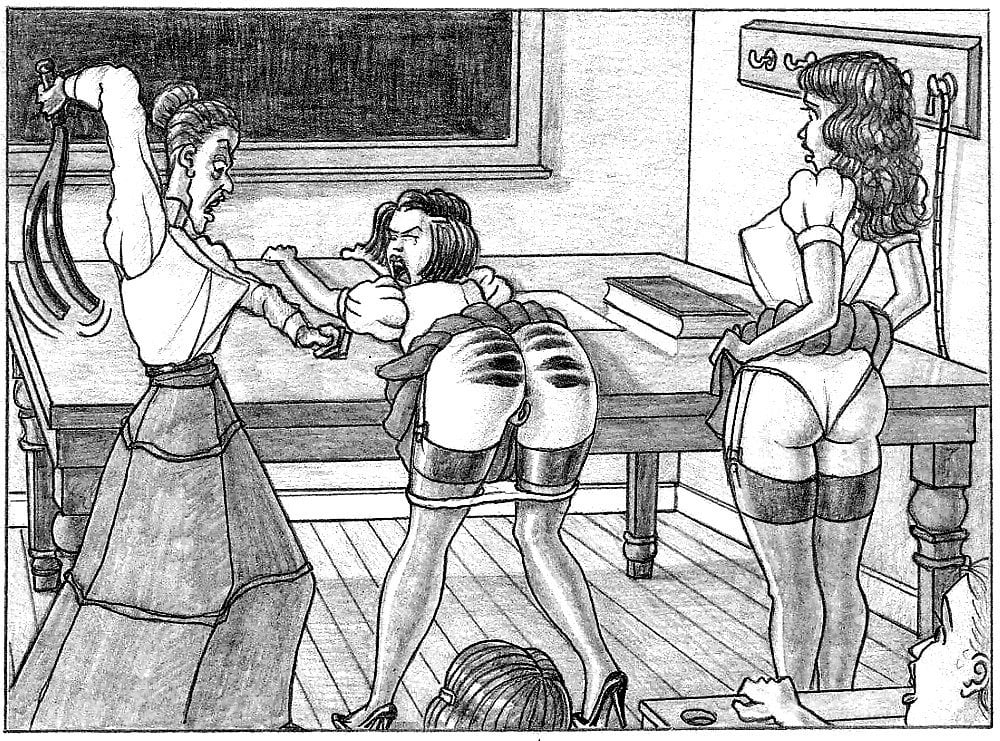 Lesbian teacher spank