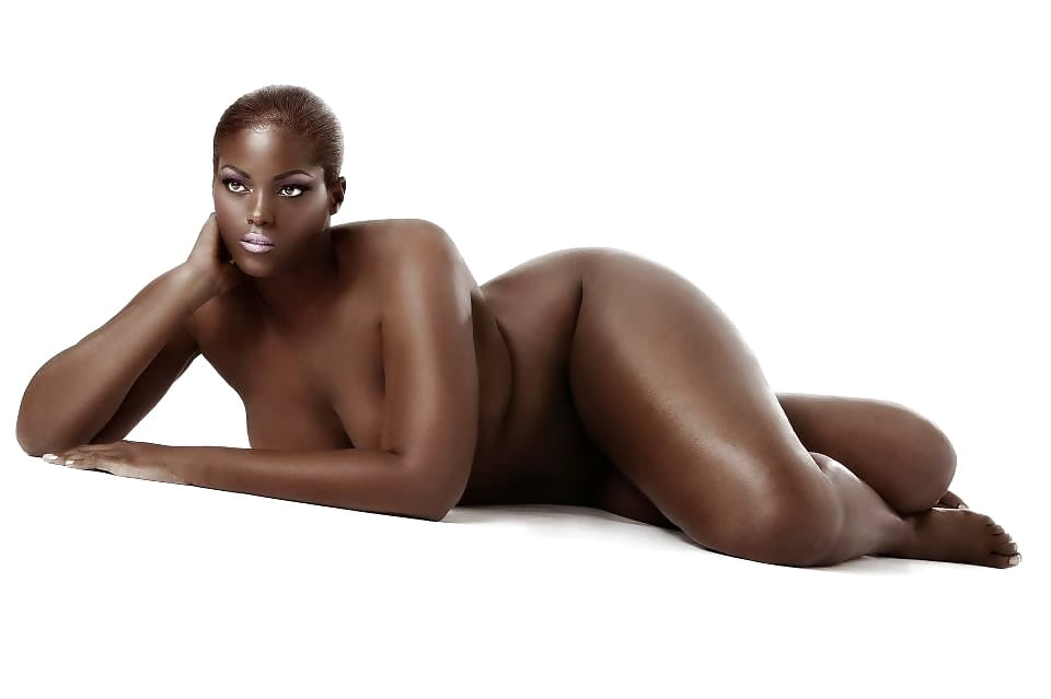 Nude angry black woman