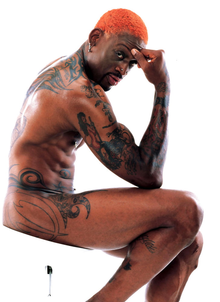 Dennis Rodman Strips Naked Into The Nude.