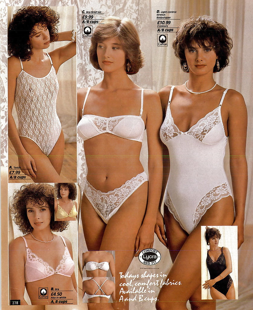 1980s Lingerie catalogue scans adult photos