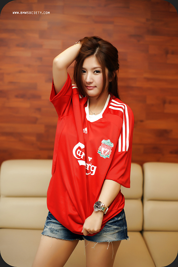 Amateur Self Shot In Football Shirts Thai adult photos