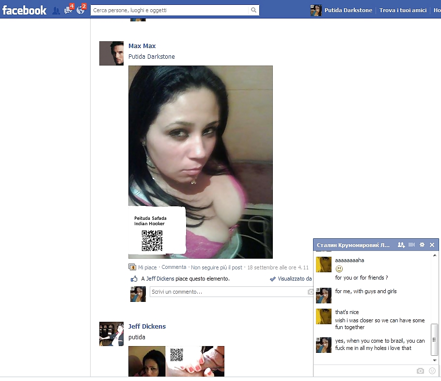 Peituda Safada 20 Indian Facebook Slut works Rio de Janeiro adult photos