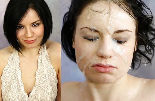 Before and after facials and cumshots. adult photos
