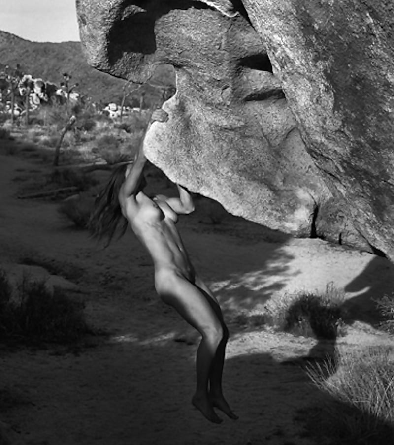 Naked girls climbing