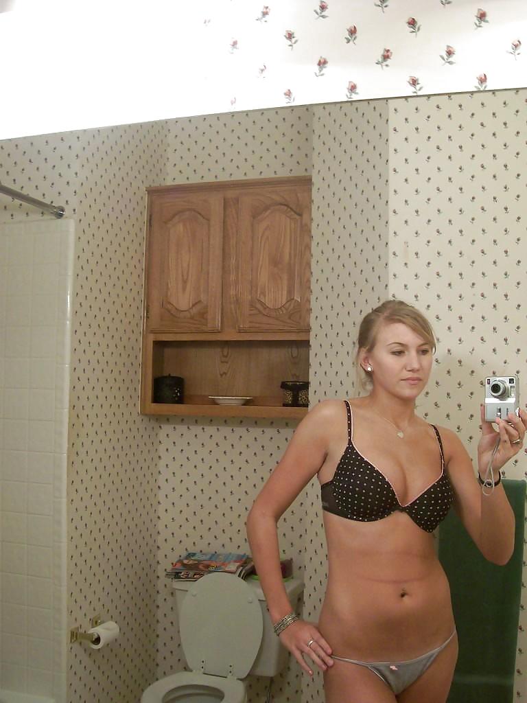 Blonde selfshot adult photos