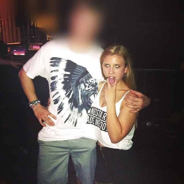 Blonde College Party Girl adult photos