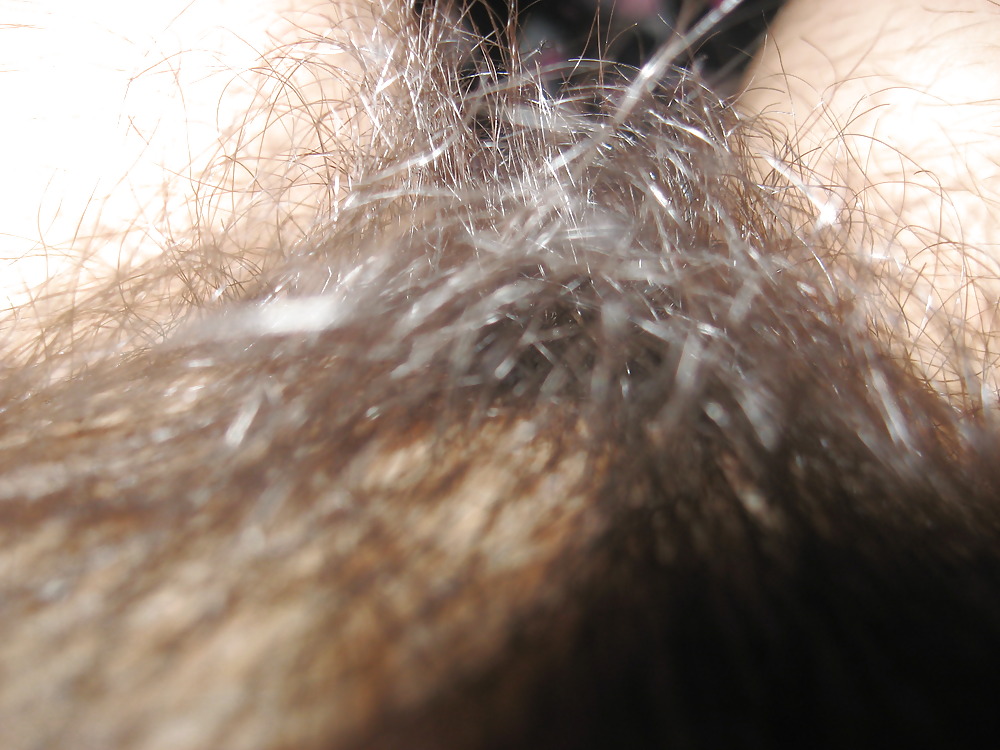 CHRISTYS SELF HAIRY PUSSY SHOT adult photos