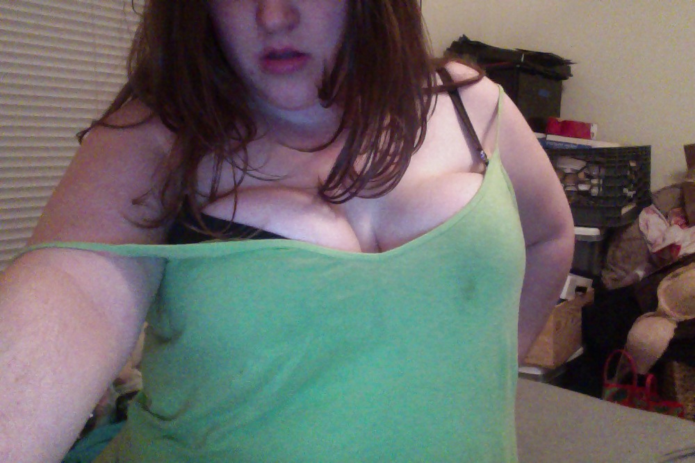 Shy insecure self-shot BBW girl adult photos