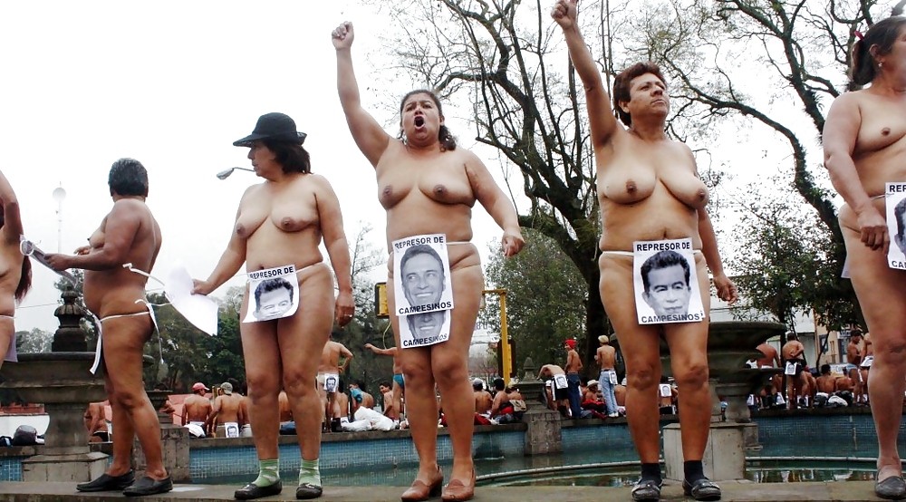 More related mexico naked protest bathing.