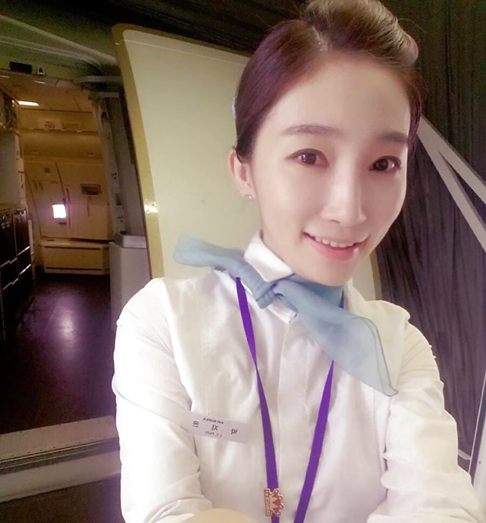 Korean air hostess takes self pics adult photos