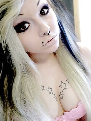 Emo girls with nice tattoos adult photos