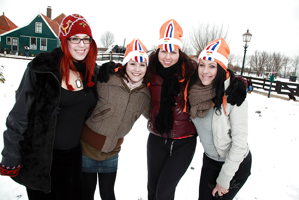 Julia,Elisa,Britt & Gylve on the Dutch Ice. adult photos