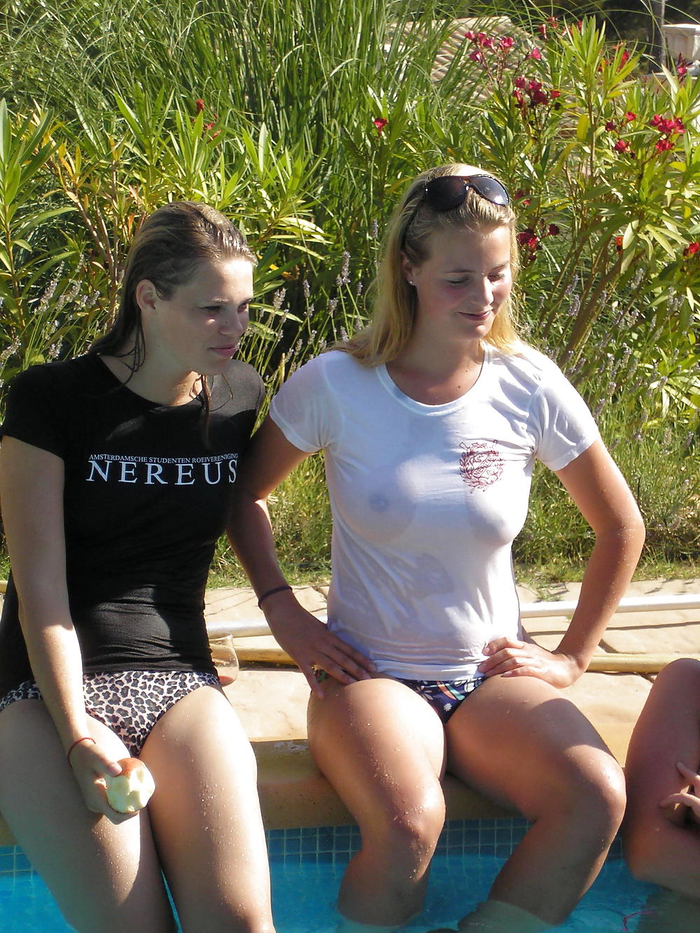 Dutch teen girls pool party adult photos
