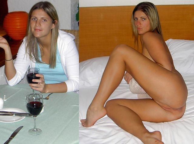 Teens dressed undressed Before and After adult photos