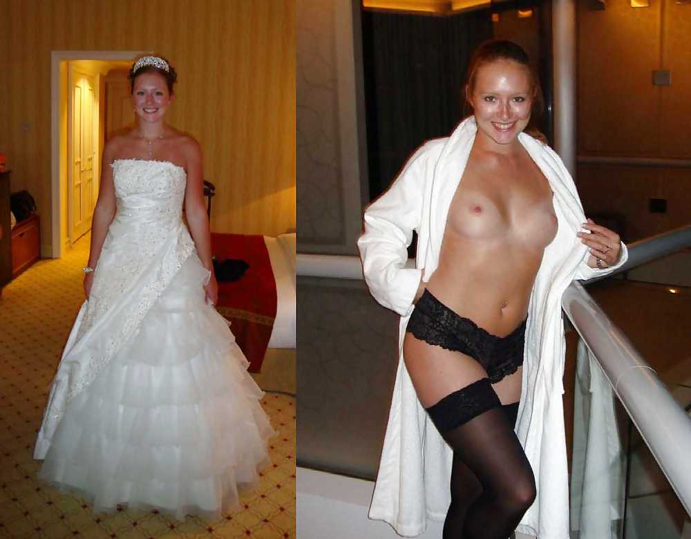 Real Amateur Brides - Dressed Undressed 11 adult photos