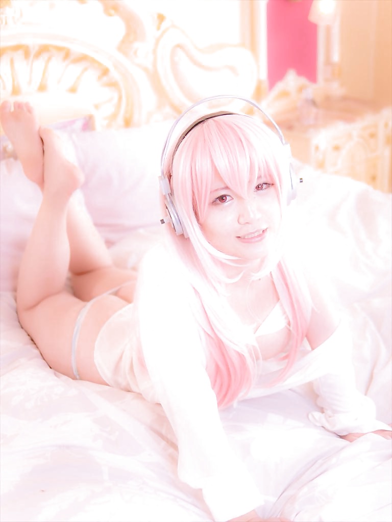 Super Sonico adult cosplay by japanese teen adult photos