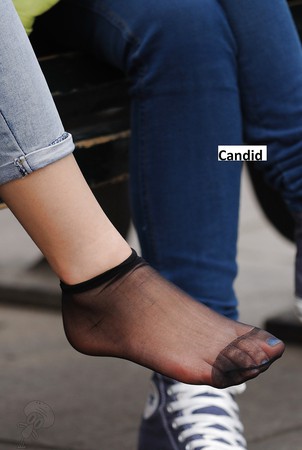 REAL + CANDID Sweaty Nylon Feet