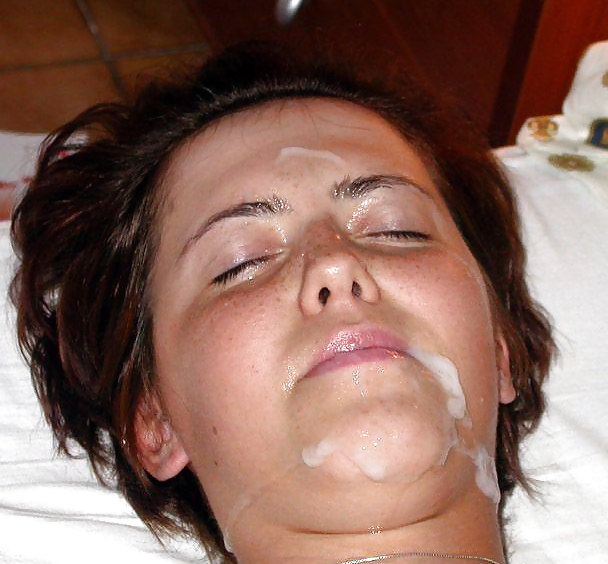 Cum Faces - Amateurs with spooge faces adult photos