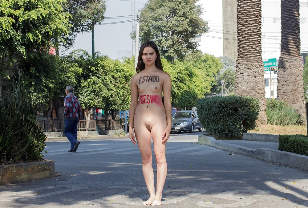 Mexican college student nude protest pics. 