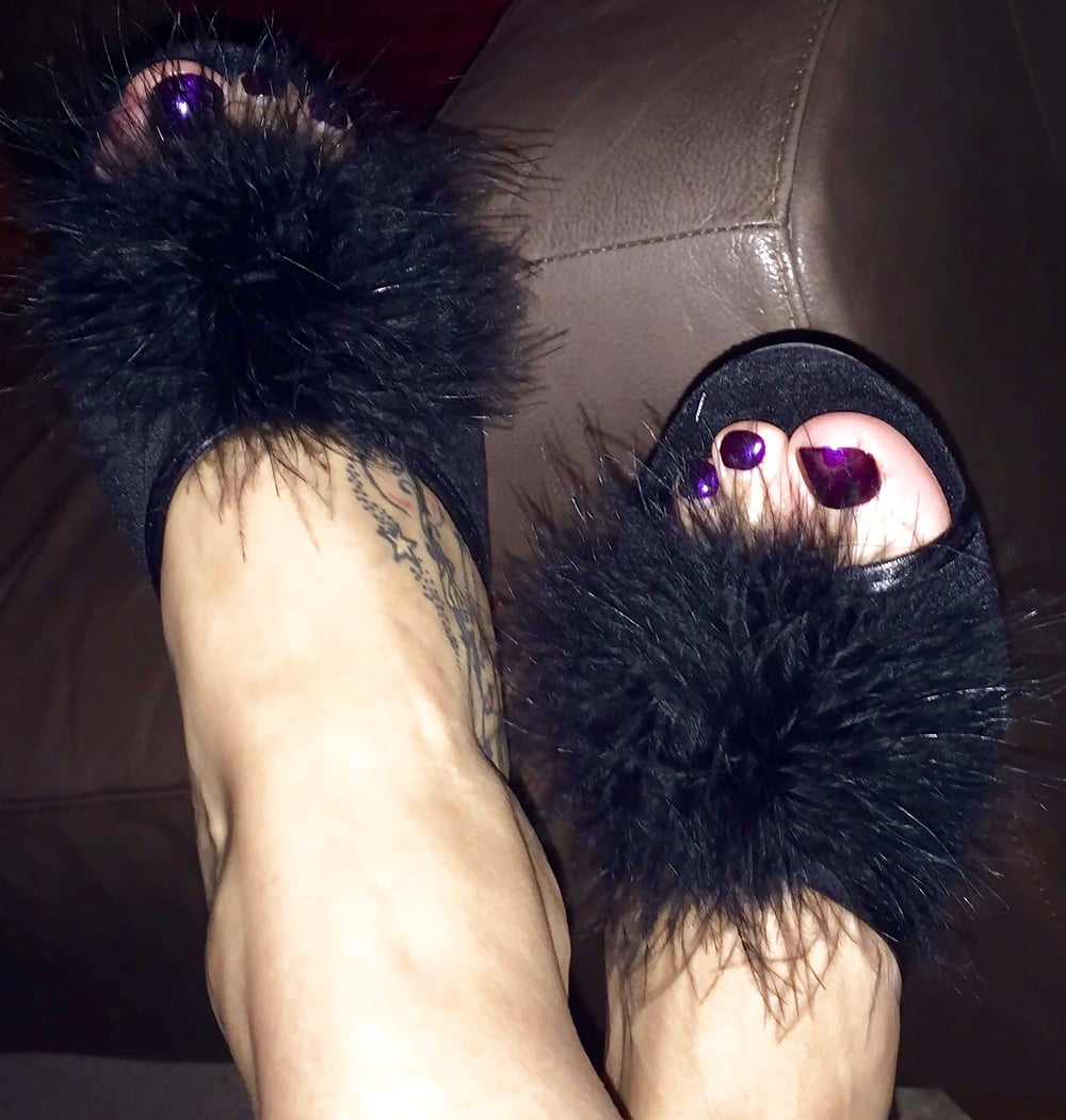 Got me sum new fluffy slippers adult photos