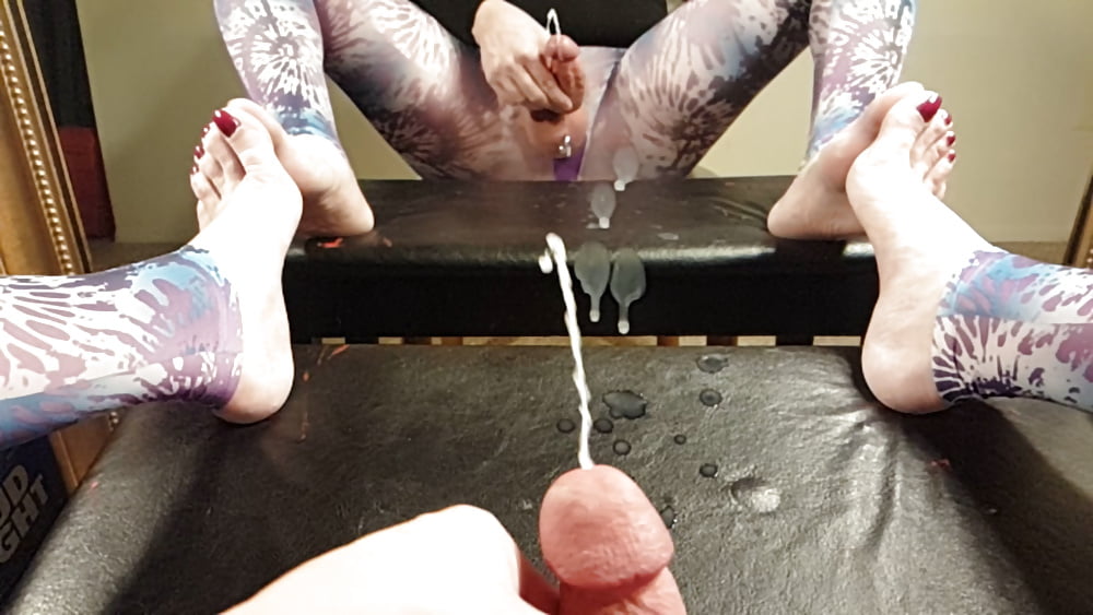 Sissy long hair feet ejaculation