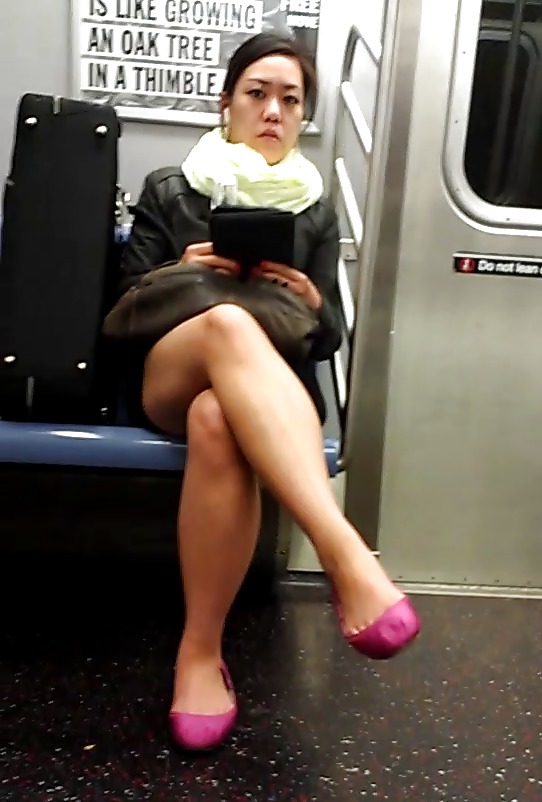 New York Subway Girls Busted and Caught Looking adult photos