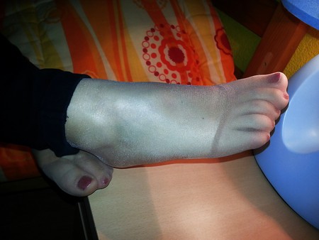 Nyloned Feet Of My Girlfriend..