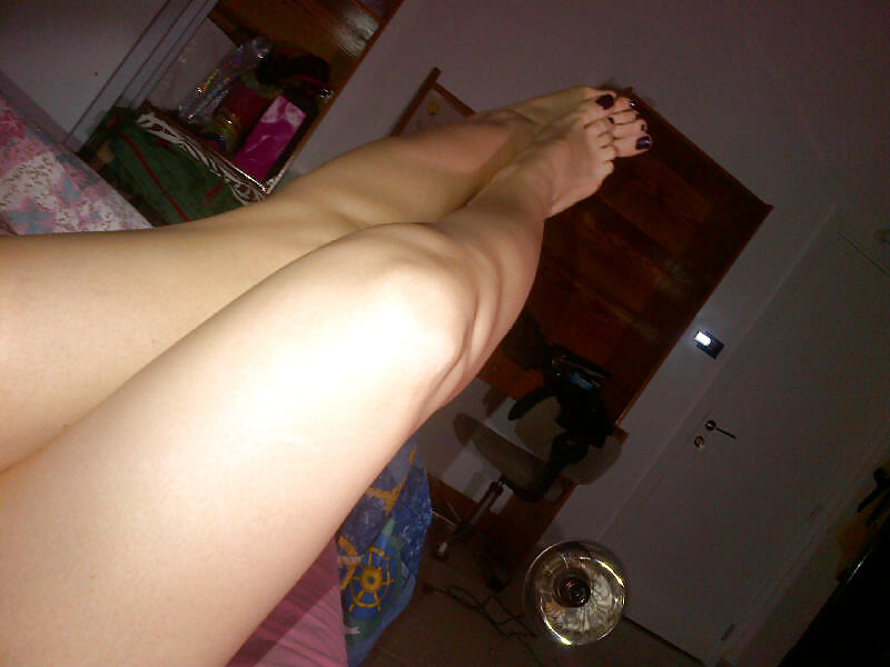 My GF Legs Feet & Black Stockings adult photos