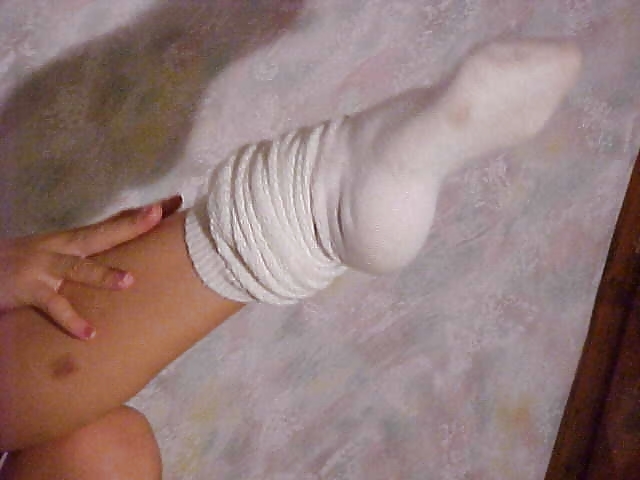 In white socks adult photos