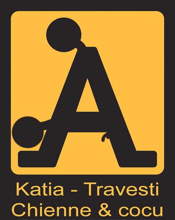 Logo Katia Travesti - Chienne & Cocu