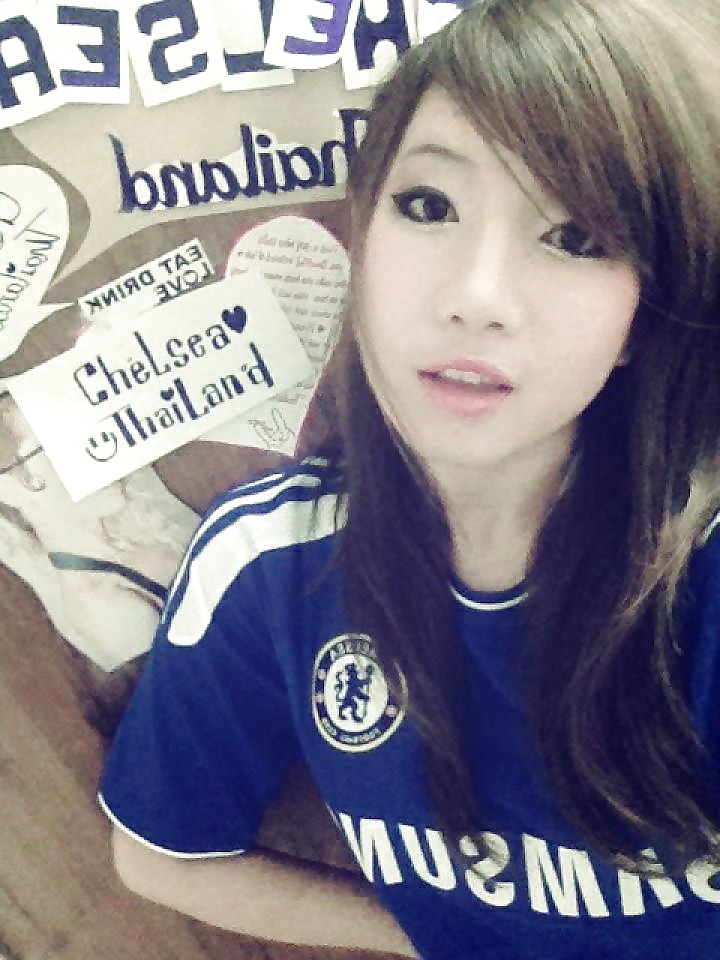 Amateur Self Shot In Football Shirts Thai adult photos