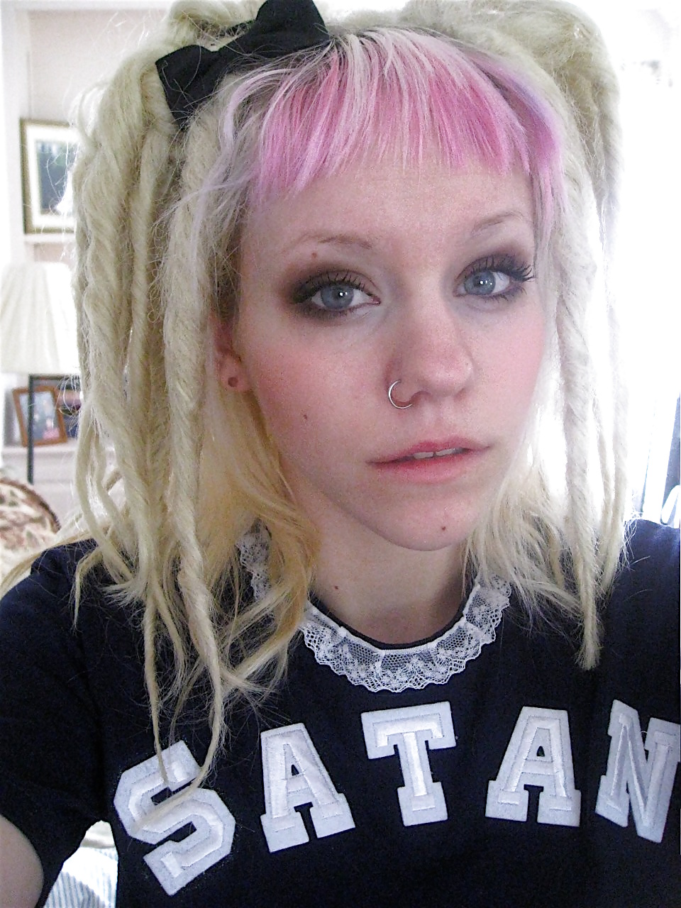 Punk chick with crazy hair adult photos