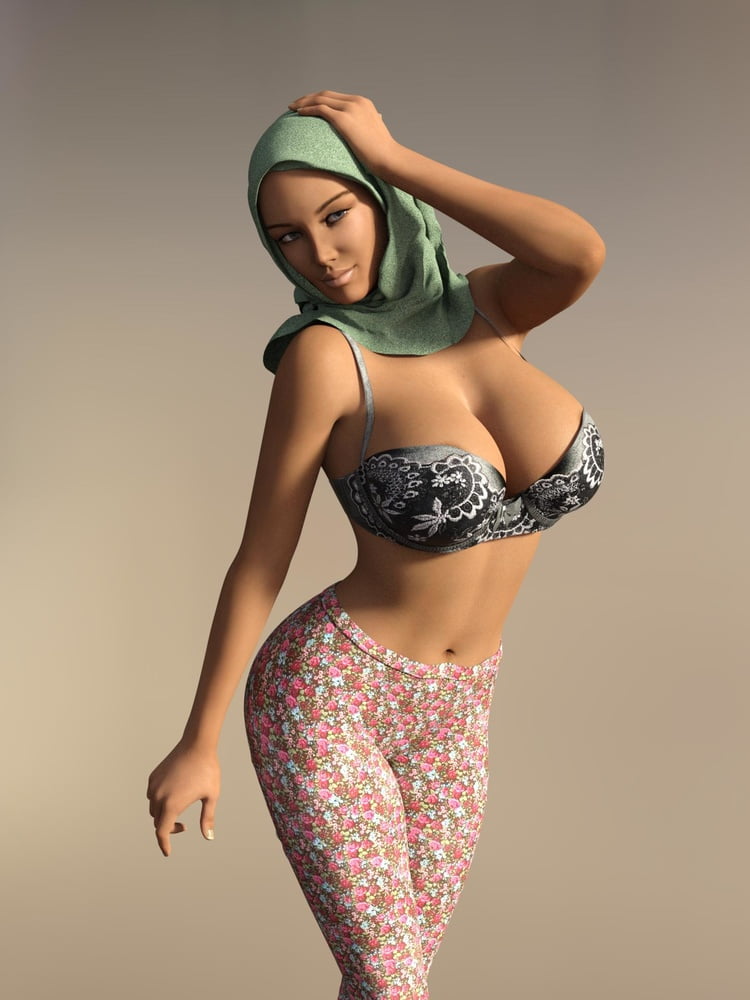 Turbanli Hijab 3D adult photos
