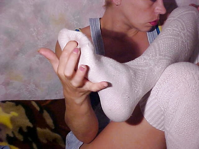 In white socks adult photos