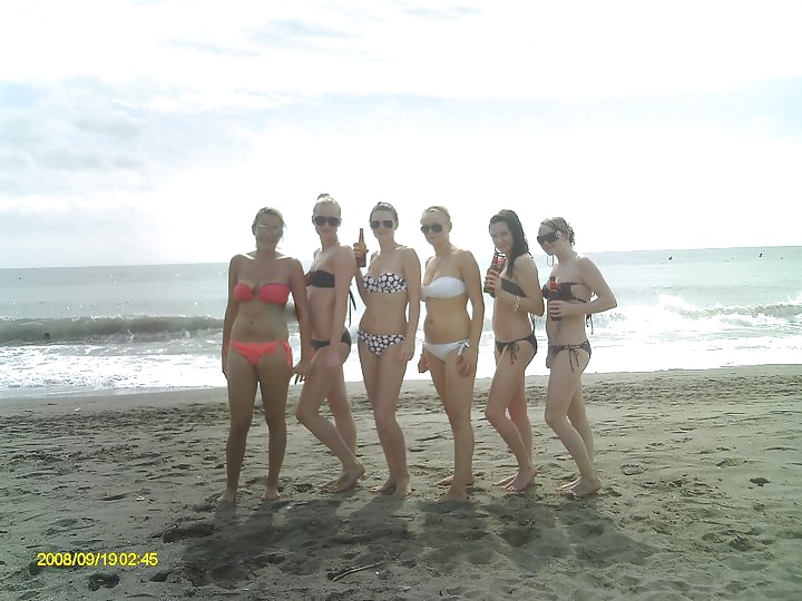 bikini,, a group of sluts on holiday. adult photos