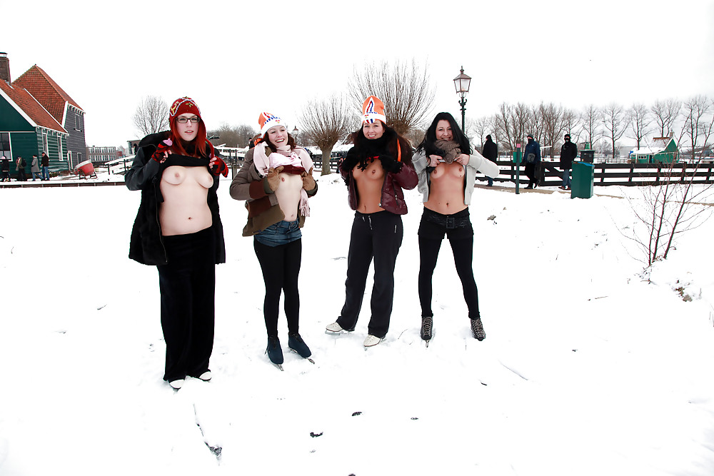 Julia,Elisa,Britt & Gylve on the Dutch Ice. adult photos