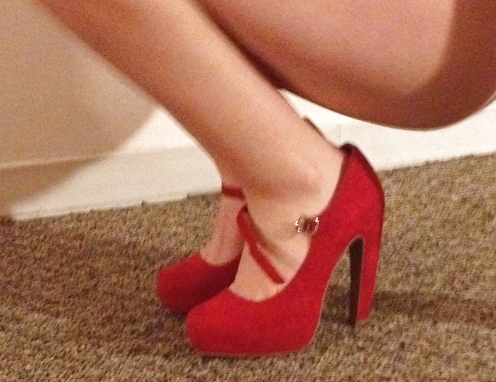 Red heels adult photos