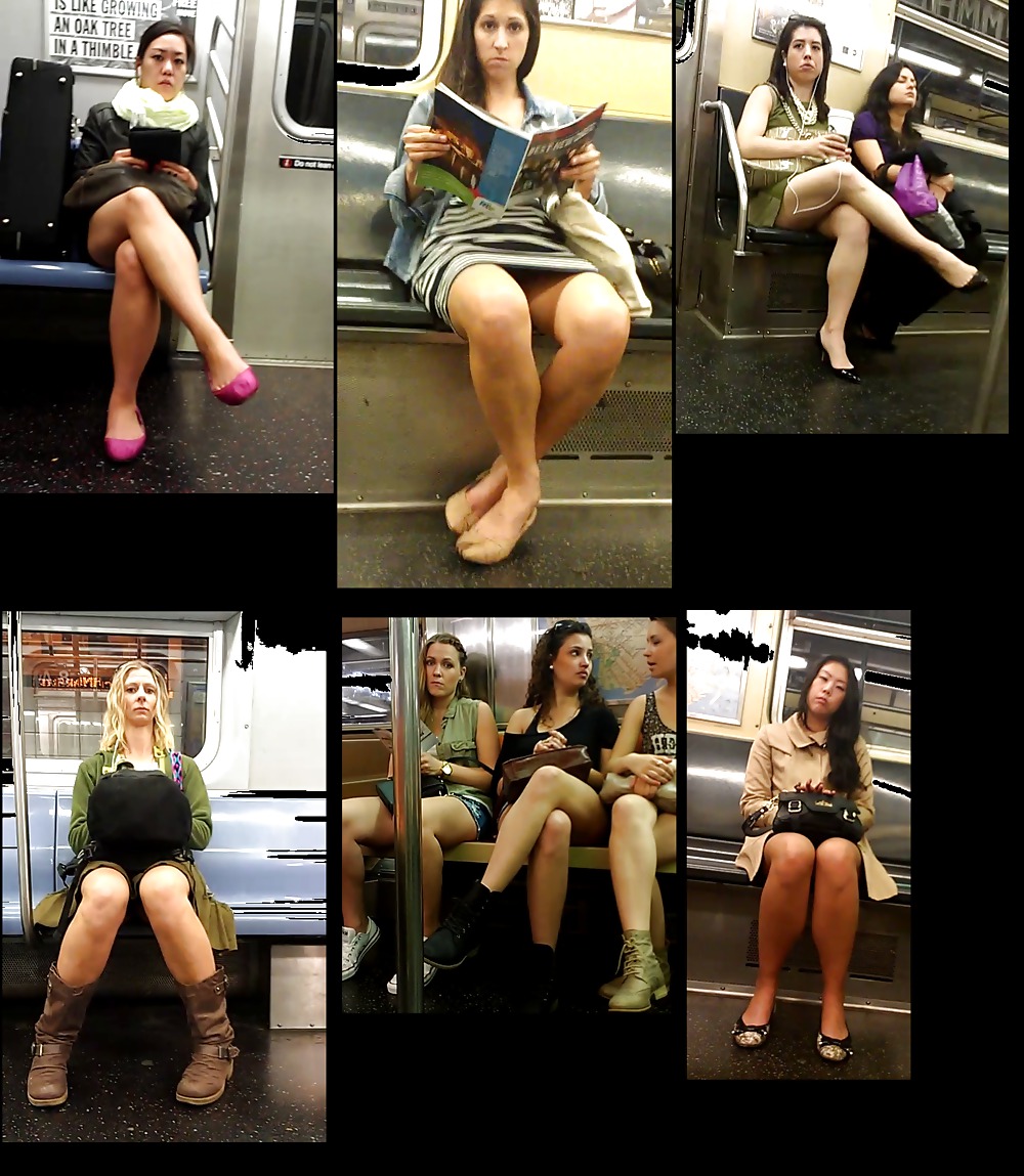 New York Subway Girls Busted and Caught Looking adult photos