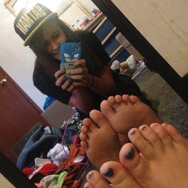 Feet in the mirror ! adult photos