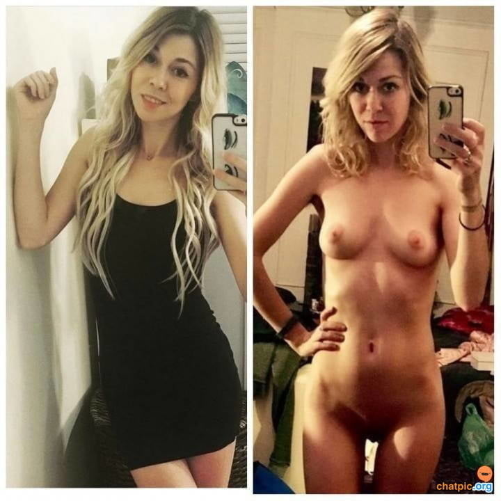 Before and after fake breasts