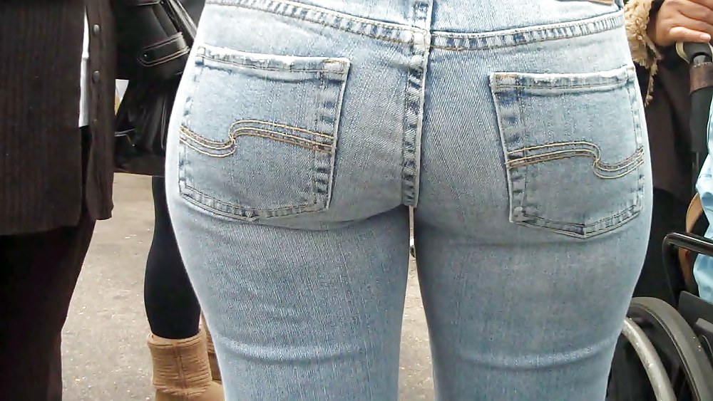 Cum on look at nice big ass in butt tight jeans adult photos