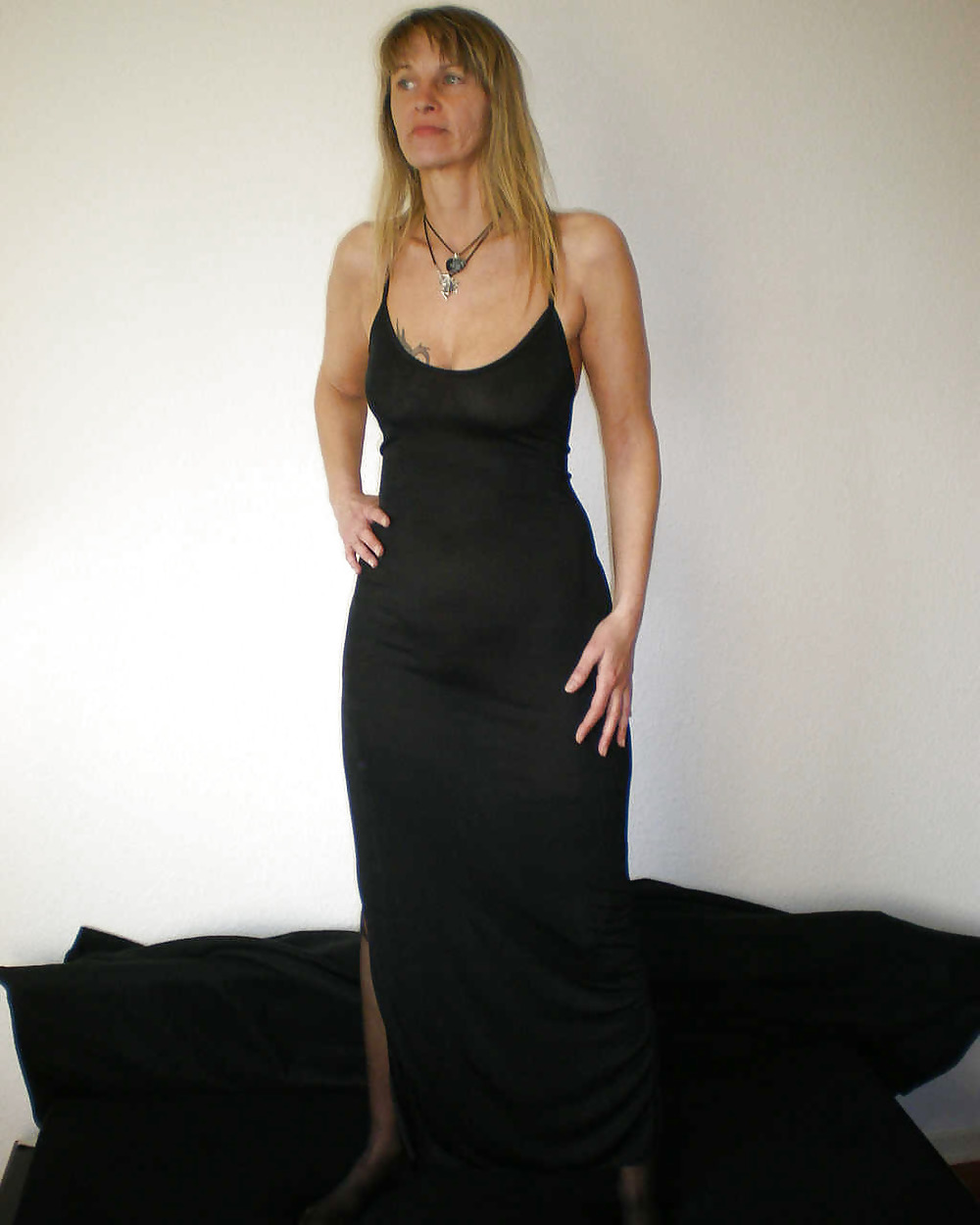 Lady in black adult photos