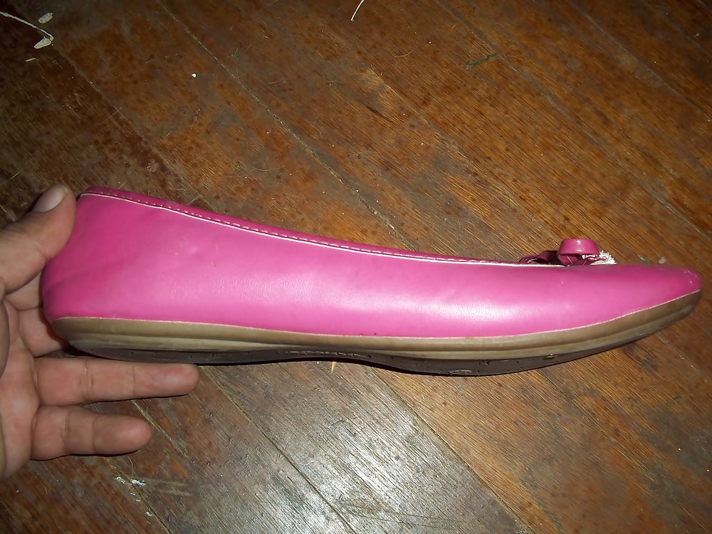 Bongo Pink Ballet Flats with Bow Accent adult photos