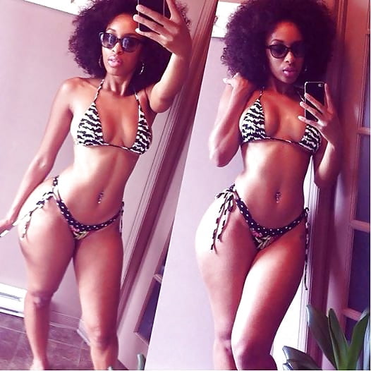 Black Beauty Selfies in Swimsuits adult photos