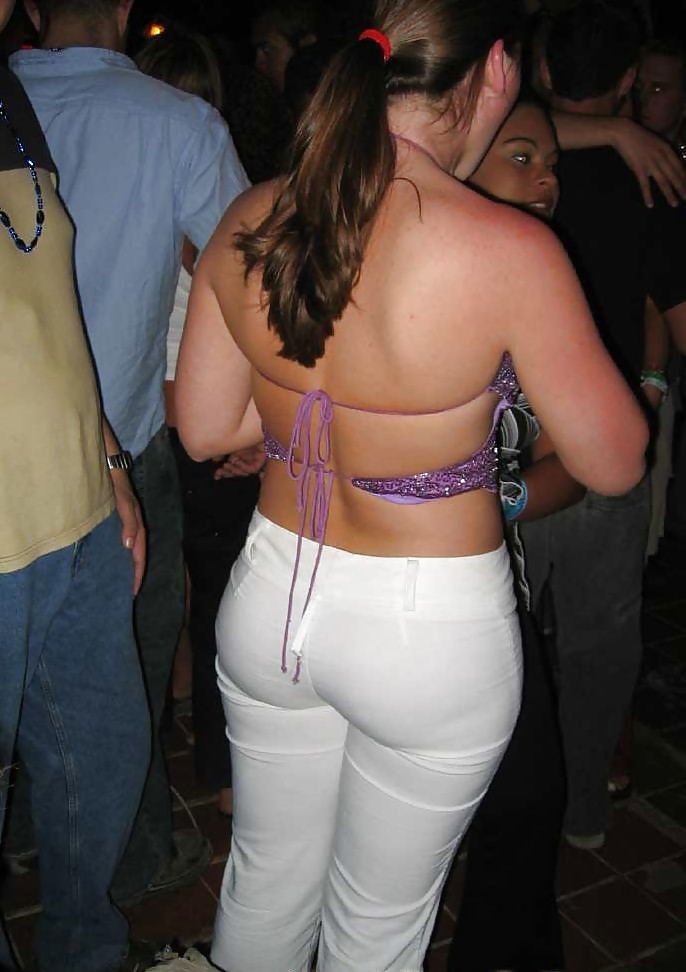 Bk Several  Spy Candid White Pants adult photos