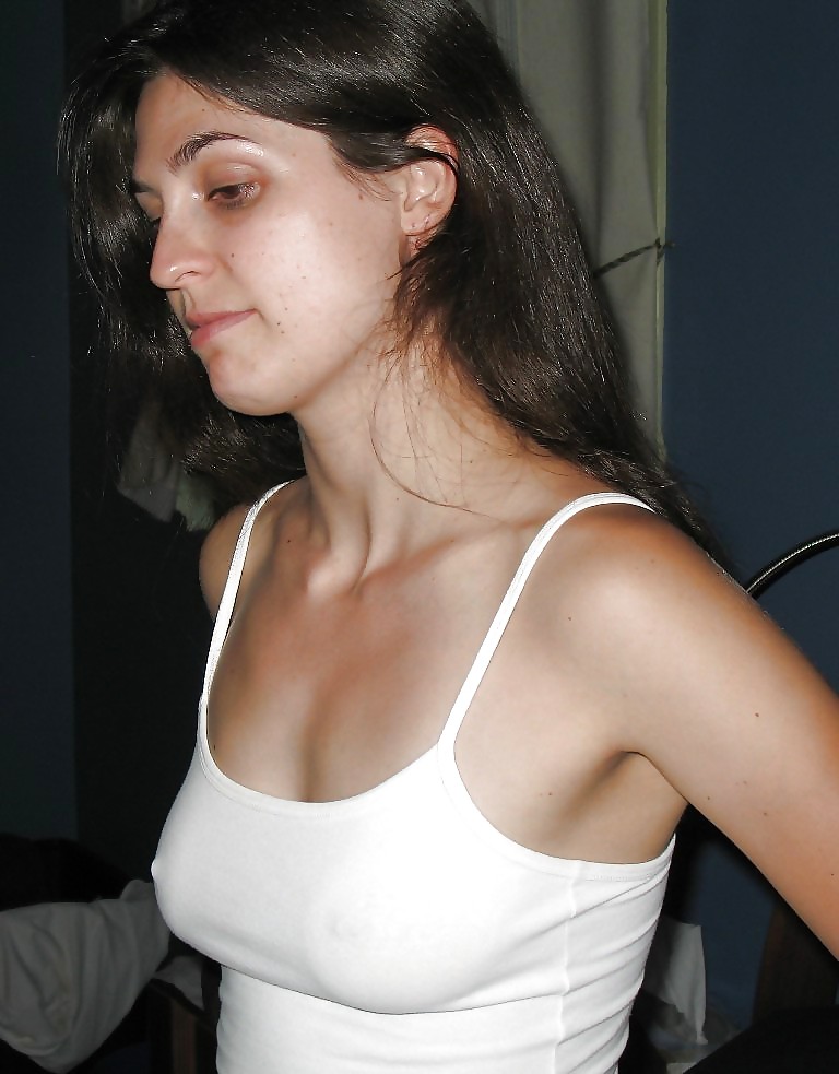 Braless in white shirt 2. adult photos