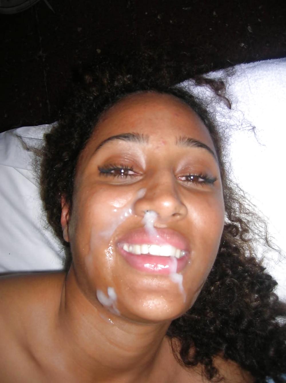 Blow-Cumshot from Hot Black Teeny adult photos