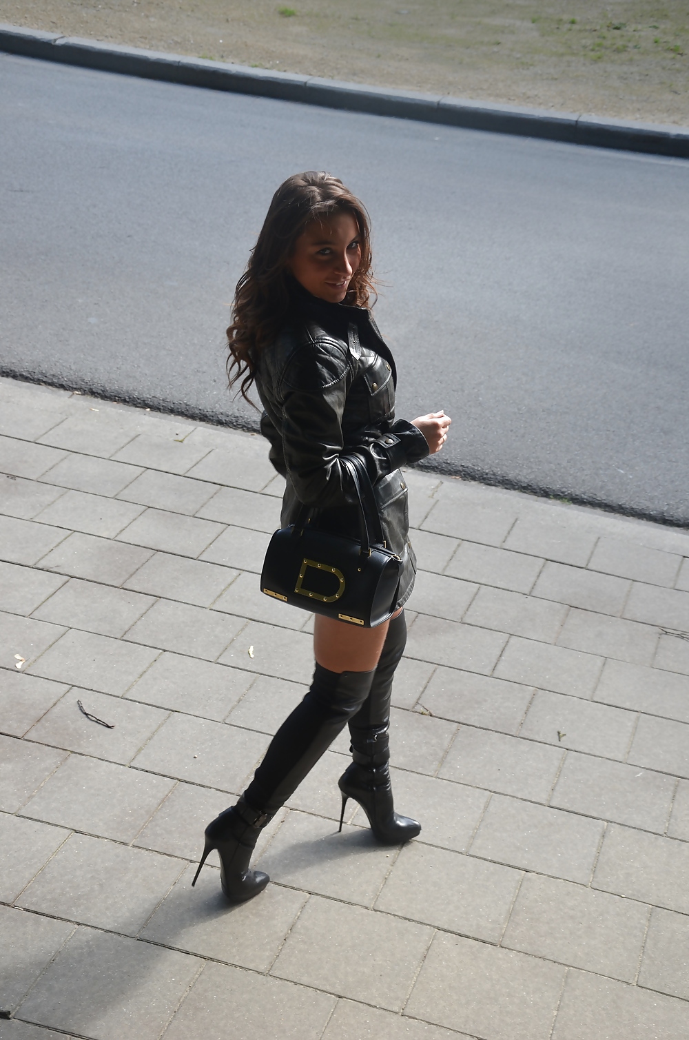 julie skyhigh in boots & leather miss sixty: gangbang girl adult photos
